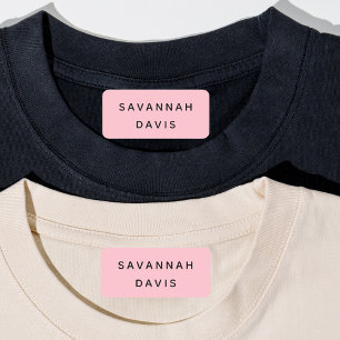 Roze naam meisje labels