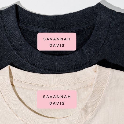 Roze naam meisje labels