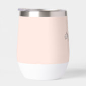 Roze Naam Moderne Elegante Monogram Boho (Rechts)