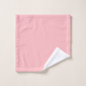Roze Naam Moderne Elegante Monogram Boho Bad Handdoek (Wasdoekje)