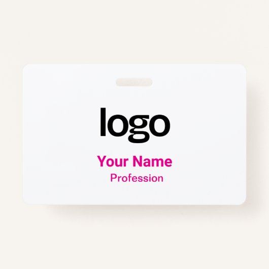 Roze Naam Tags Badges (Voorkant)