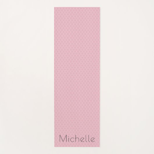 Roze naam yogamat (Voorkant)