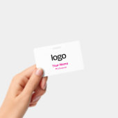 Roze naamkaartjes badges (Handheld)