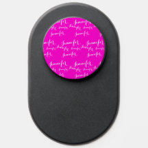 Roze naampatroon, cool en modern