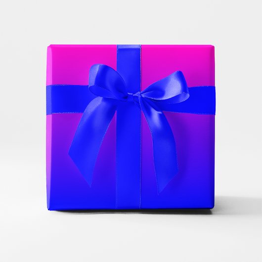 Roze naar blauwe gradiënt cadeaupapier