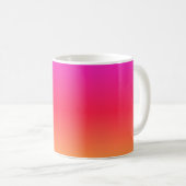 Roze naar Oranje Moderne Gradiënt Koffiemok (Voorkant rechts)