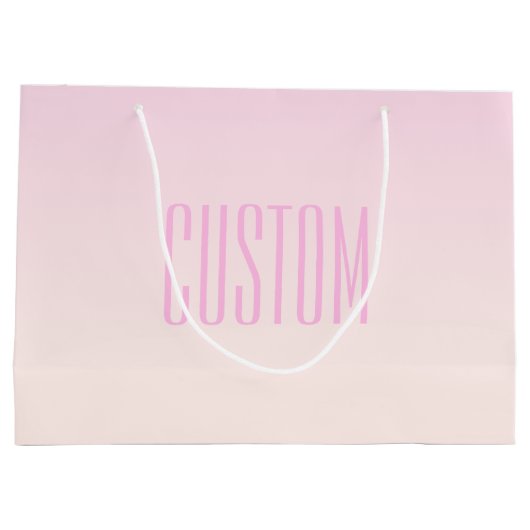 Roze naar Perzik Zonsondergang Ombre met Aanpasbar Groot Cadeauzakje (Achterkant)