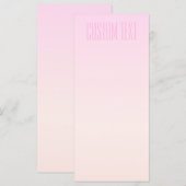 Roze naar Perzik Zonsondergang Ombre met Aanpasbar Menu (Voorkant / Achterkant)