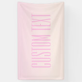 Roze naar Perzik Zonsondergang Ombre met Aanpasbar Spandoek (Verticaal)