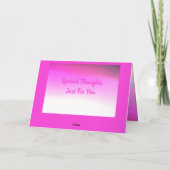 Roze naar roze kaart (Achterkant)