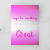 Roze naar roze kaart (Binnen)