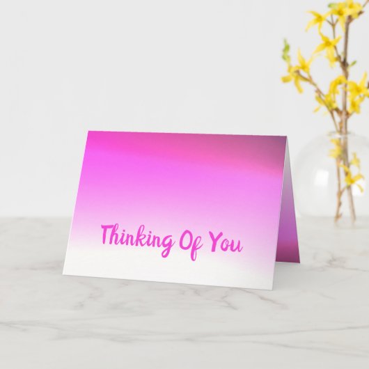 Roze naar roze kaart (Gele Bloem)