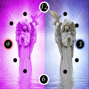 Roze nacht en dag engel