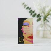 Roze nagels visitekaartje (Staand voorkant)