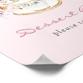 Roze nagerechtbarposter poster (Hoek)