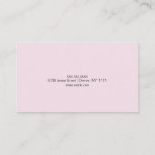 Roze Nail Artiest Reward Loyalty Visitekaartje (Achterkant)