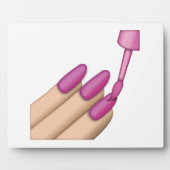 Roze Nail Pools - Emoji Fotoplaat (Voorkant)