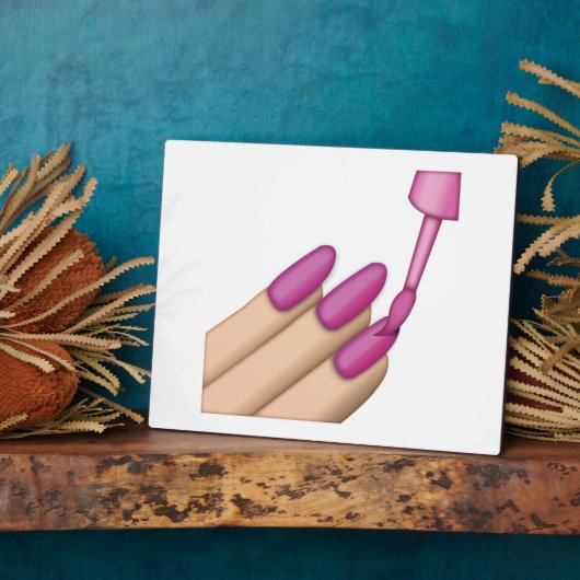 Roze Nail Pools - Emoji Fotoplaat (Zijkant)