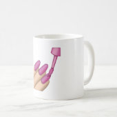 Roze Nail Pools - Emoji Koffiemok (Voorkant rechts)