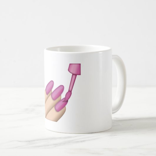 Roze Nail Pools - Emoji Koffiemok (Voorkant rechts)