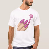 Roze Nail Pools - Emoji T-shirt (Voorkant)
