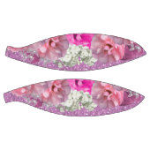 Roze namaak glitters en bloemen basketbal (Panelen)