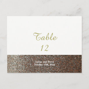 Roze namaak glitters tafelstoelkaart briefkaart