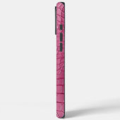 Roze namaak krokodil dierenprint Case-Mate iPhone case (Achterkant / Links)