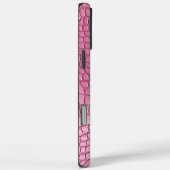 Roze namaak krokodil dierenprint Case-Mate iPhone case (Achterkant / Rechts)