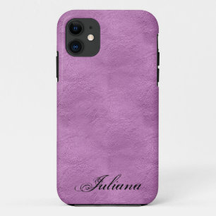 Roze namaak leer patroon iPhone 5 Hoesje