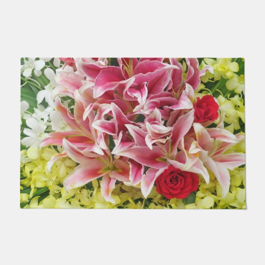 roze, namaste, meditatie, zen, shop, splant, natuu deurmat (Voorkant)