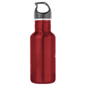 Roze Namaste met rollen en zwanen Waterfles (Achterkant)