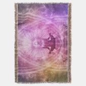 Roze Namaste Zen Deken (Voorkant Verticaal)