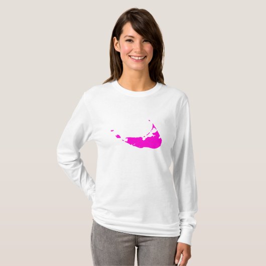  Roze Nantucket T-shirt (Voorkant volledig)