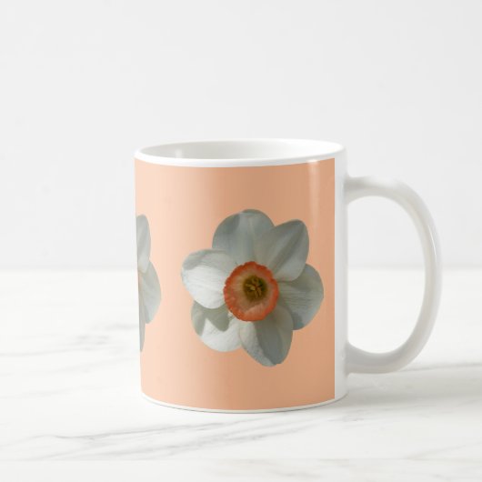 Roze Narcis Lente Bloem Koffiemok (Rechts)