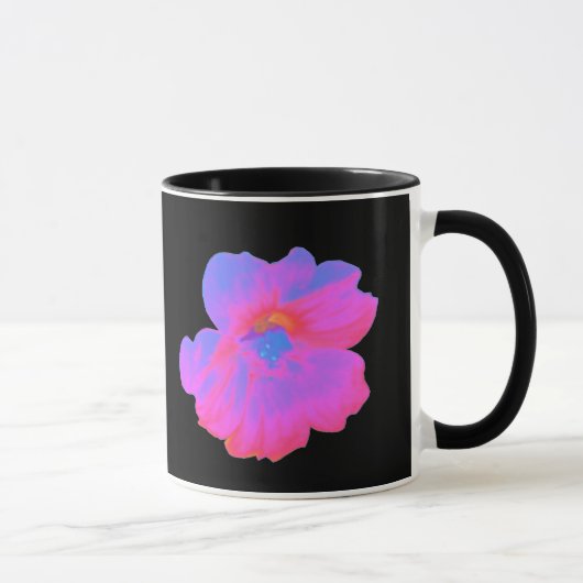 Roze Nasturtium Coffee Mok (Rechts)