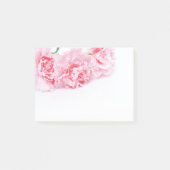 Roze natievloeren op witte achtergrond post-it® notes (Voorkant)