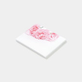 Roze natievloeren op witte achtergrond post-it® notes (Schuin)
