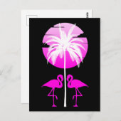 Roze Natuur Flamingo Briefkaart (Voorkant / Achterkant)