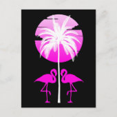 Roze Natuur Flamingo Briefkaart (Voorkant)