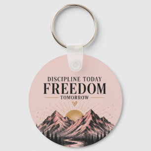 Roze Natuur Motiverend Sleutelhanger