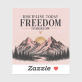 Roze Natuur Motiverend Sticker (Vel)