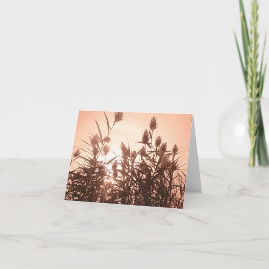 Roze Natuur notecard Kaart (Voorkant)
