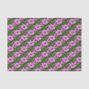 Roze Natuur van Cosmos Flowers Tissuepapier