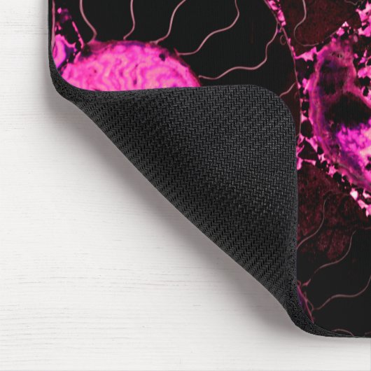 Roze Nautilus fossiel shell patroon Muismat (Hoek)