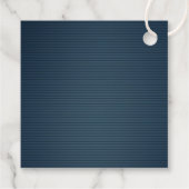 Roze & Navy bloemenhart dank u Bedankjes Labels (Achterkant)