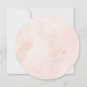 Roze Navy Blue Boy Blush Floral Retirement Party Kaart (Achterkant)