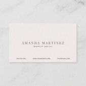 Roze & Navy Blue Swatches Trendy Visitekaartje (Achterkant)