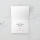 Roze, Navy & Goud Bedankkaart (Binnen)