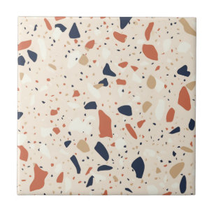 Roze Navy Terrazzo Effect Tegeltje